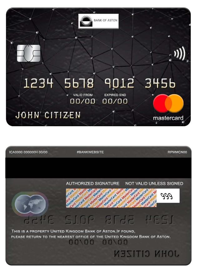 United Kingdom Bank of Aston mastercard